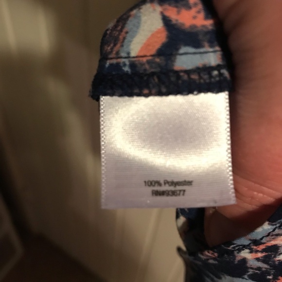 Multi colored short sleeve a.n.a top - Picture 9 of 9